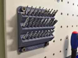 Screwdriver bit wall mount