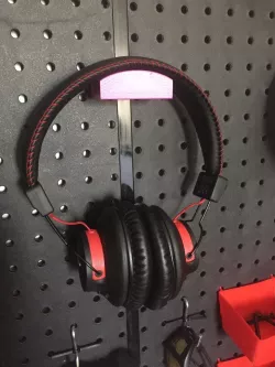 Small Peg Board Headphone Hanger