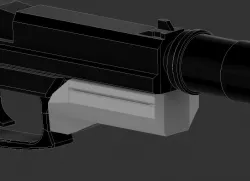 TDS Customizable Airsoft NBB Mk23 rail adapter (Full obj model)