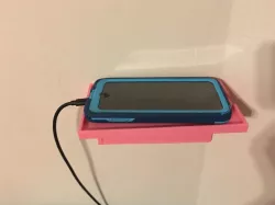 Wall mount cell phone holder