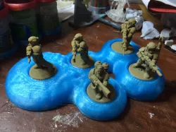 Warhammer 5 Miniature 25mm Diorama/Scenic Base