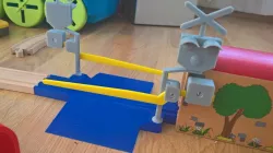 Wooden Railway Crossing