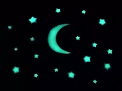 étoile + lune nuit