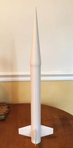 1/10 Scale Nike Smoke Model Rocket