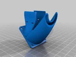 2-in-1 fan duct: extruder and filament cooler for E3D V6 mod for 2 nylon ties