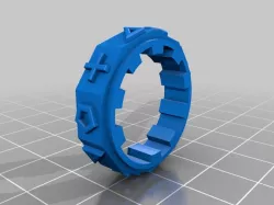3d-printed code ring for code lock