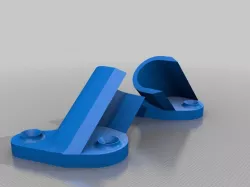 45º Bar holder for Ikea Micke corner workstation