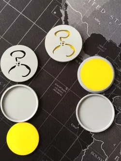 Blank action token for games like Arkham Horror (add your own design)