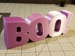 Boo! Text Halloween Decoration