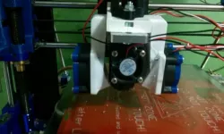 Carrello e ventole prusa i3 R2 per Hotend IEC V4