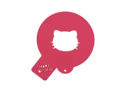 Coffee stencil - Hello kitty