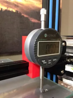 CR-10 Dial Indicator Mount for X-Axis Rail