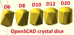 Crystal dice, parameterized