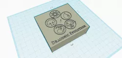 Draconic Evolution MTG Commander Deck Box Top