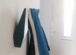 Geometric coat hanger