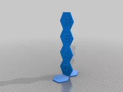 Hexagonal Bookends