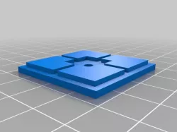 Hypercube Evolution Cast mold for heatbed damper.