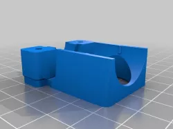 Hypercube integrated E3D clamp plus fan mount (improved version)