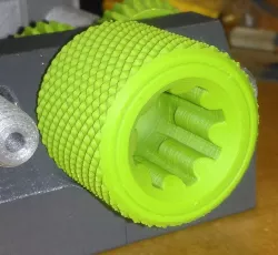 Knurled electric handle for Yet ANOTHER Machine Vise