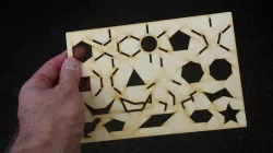 Laser Cut Organic Chemistry Stencil