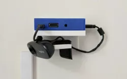 Logitech C310 Wall Mount v2 (with Pi Shelf) - for MotionEye