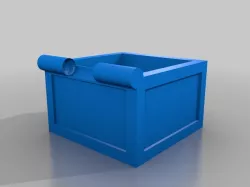 Minecraft Chest (fixed hinge)