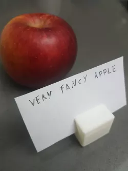Party food tag cube