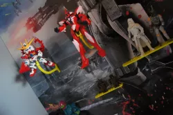 Peg your action figures on a peg board