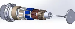 Permanent magnet synchronous motor wheel (PMSM) for electric bike visualisation