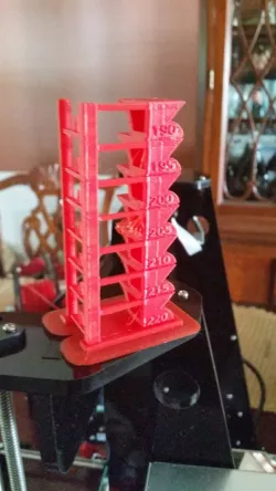PLA temperature towers