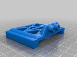 Rear inboard shock mounts for Everest10 axles with SCX10 rails