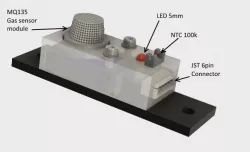 Smoke and overtemperature sensor for 2020 extrusion