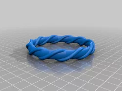 Solid Spiral Bangle L