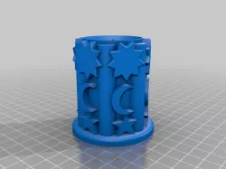 sun moon and star vase