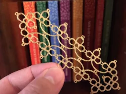 Tatted Bookmark or Lace Edging