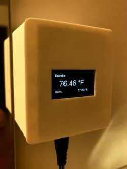 The Kube - ESP8266 NodeMCU DHT22 Local/Remote OLED Temperature/Humidity Sensor