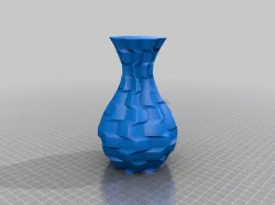 Vase with chess ordered layers