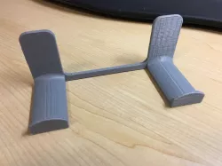 Wall Mount Dual Hooks - Inspired by Phil Barrenger's Headphone Holder