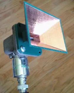 WR90 flange horn antenna