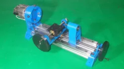 001-Homemade CNC Mini Lathe Chuck Drills Spindle Power Wood DIY Headstock Tool Rest Tailstock 