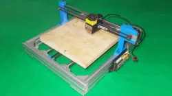 040-Homemade Laser Plotter Draw Mill 3D Printer Drawing Arduino Robotic DIY XY Axis Slide Linear Frame 