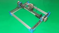 043-Homemade Laser Robotic Drawing Plotter Draw Mill 3D Printer Arduino DIY X Y Axis Slide Linear Frame