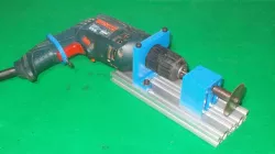 068-Homemade Mini Saw Table Drill DIY Circular Drills DC Motor Chuck Spindle Rotary Hand Tools Wood 