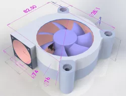 3D printed upgrade for an old 80*25 fan v2.40mm