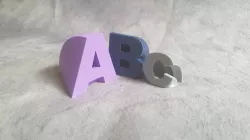 Alphabet - curved