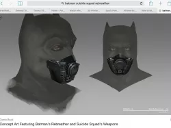 Batman rebreather from suicide squad