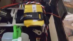 Battery shelf for large RC Plane