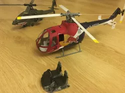BO-105 cockpit E-flite 130X fuselage