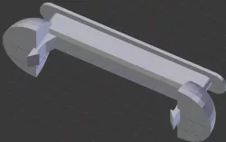 Box Fan Handle (With And Without Cord Spool)