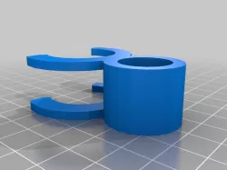 Bracket for holding PL-259 and cable to a 3/4" PVC Schedule 40 Pipe